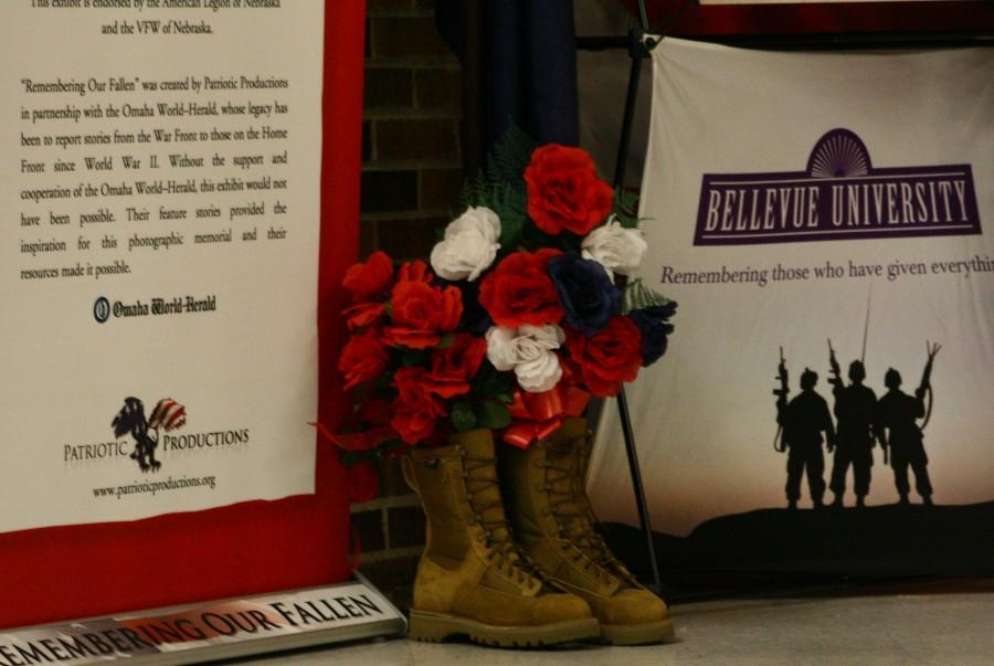 A Nebraskan soldiers boots serve as a memoir of his life. 