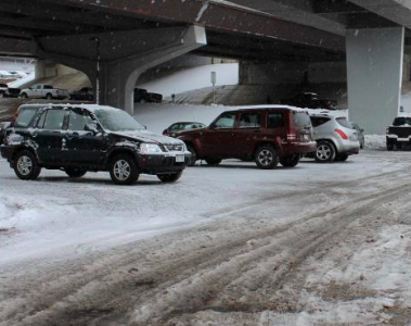 Conditions in Senior Parking Lot Deemed Dangerous