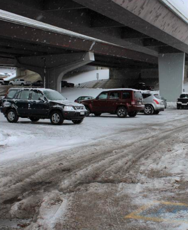 Conditions in Senior Parking Lot Deemed Dangerous