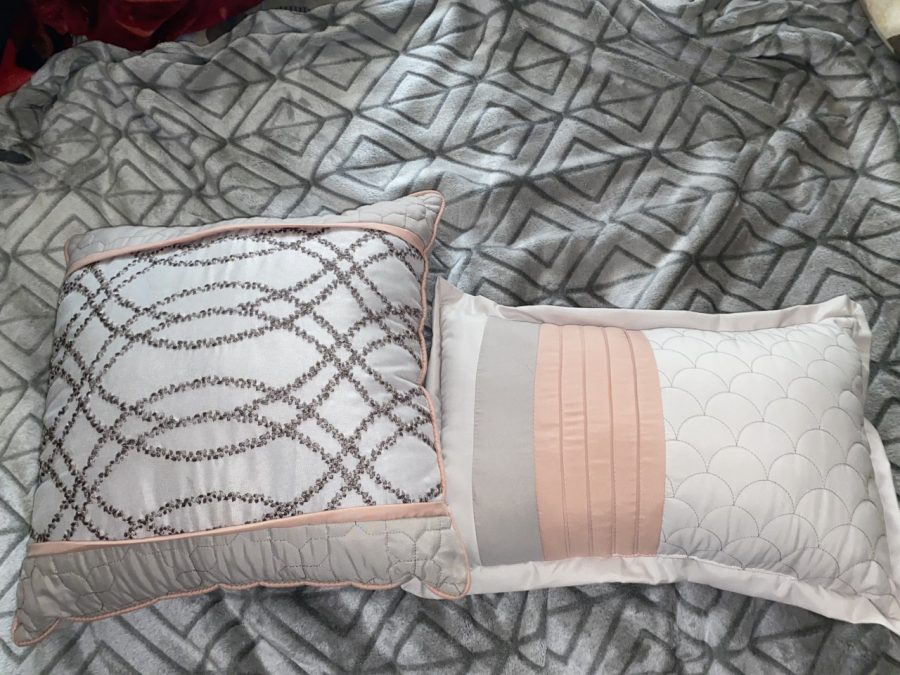 Two+of+the+pillows+Odol+has+sewn+since+March.