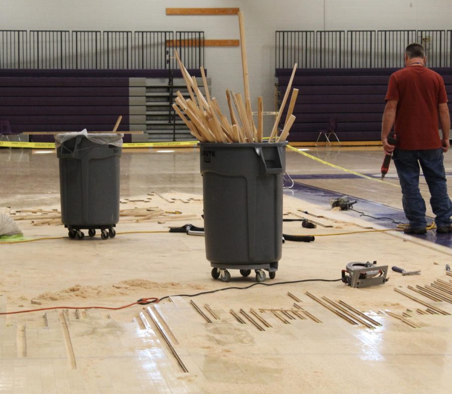 Gym floors cause volleyball chaos