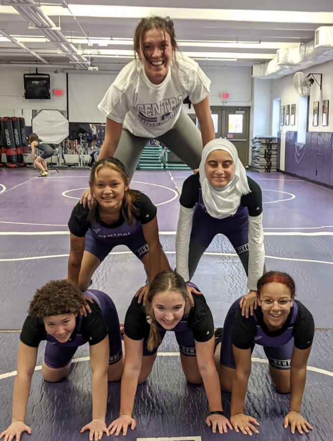 Assistant wrestling coach Alexis Madsen is pumped to help make Central history