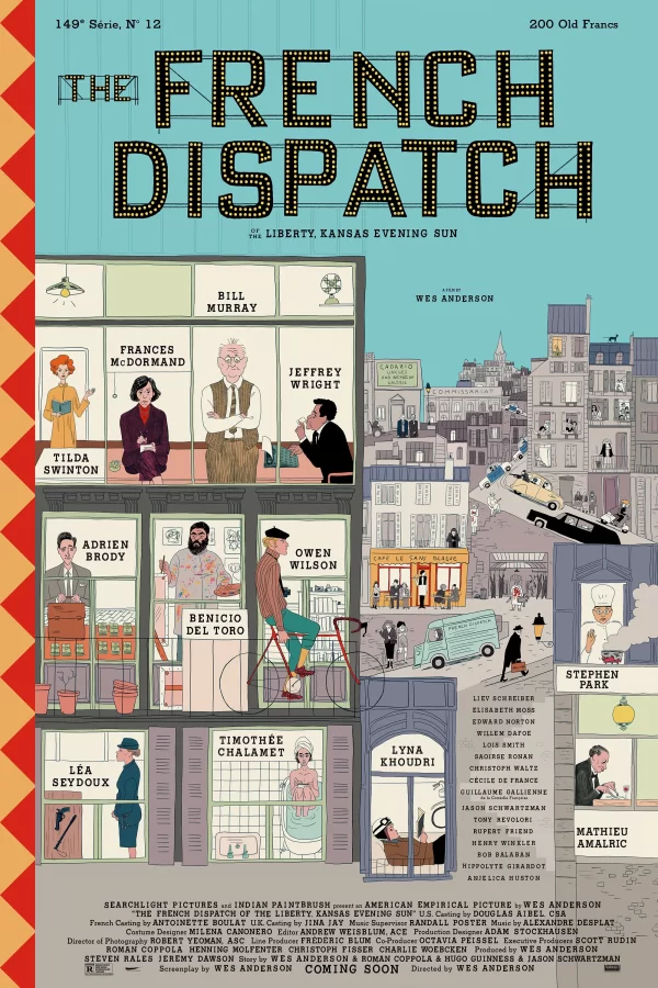 The French Dispatch is peak Wes Anderson. I wish I loved it.