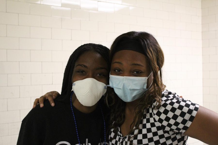 Seniors Marie-Claire Broohm and Mia Birch are leaders in Creighton's Upward Bound program.