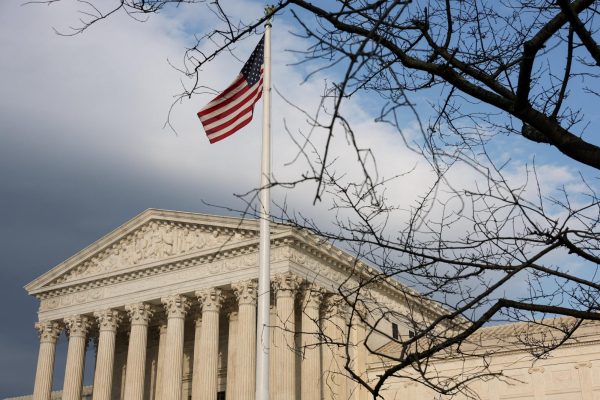 An American flag flies outside the U.S. Supreme Court in Washington, D.C., U.S., February 25, 2026.